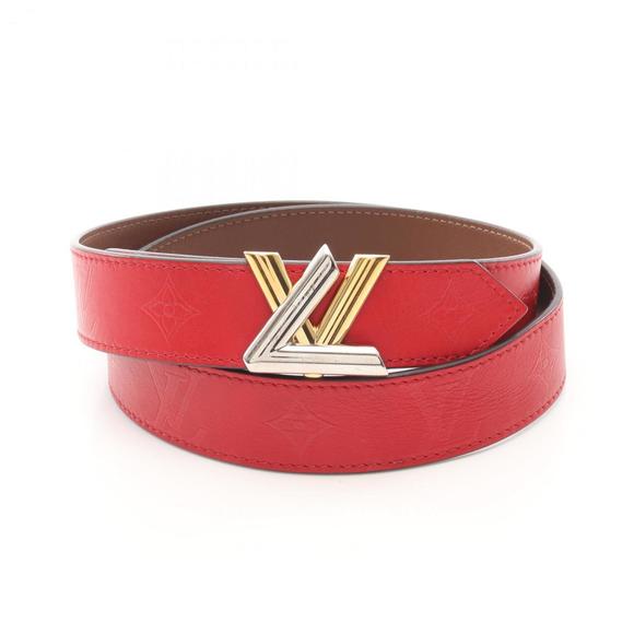 LOUIS VUITTON Red Leather Belt - Picture 1 of 8